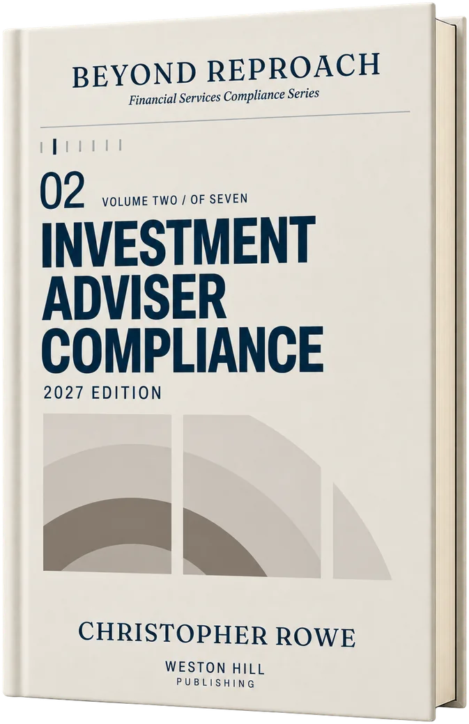 Volume 02, Investment Adviser Compliance, 2027 Edition