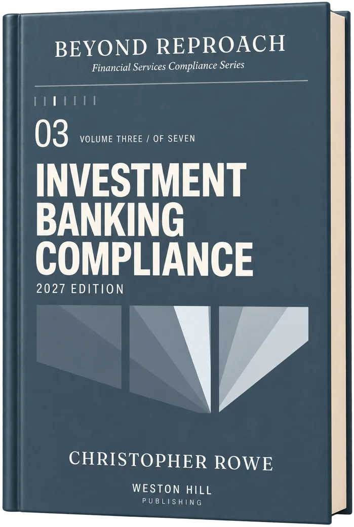 Volume 03, Investment Banking Compliance, 2027 Edition